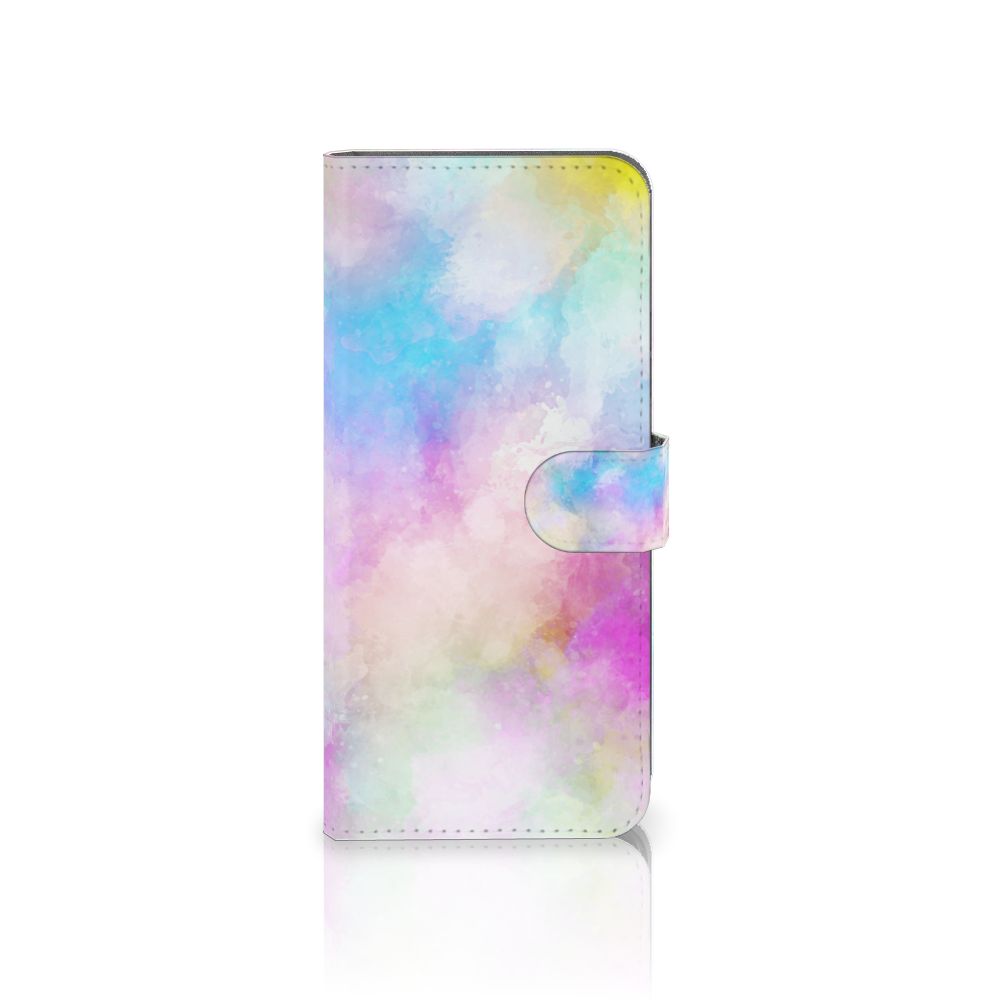 Hoesje Nokia C32 Watercolor Light pasjeshouder watercolor light aanzicht
