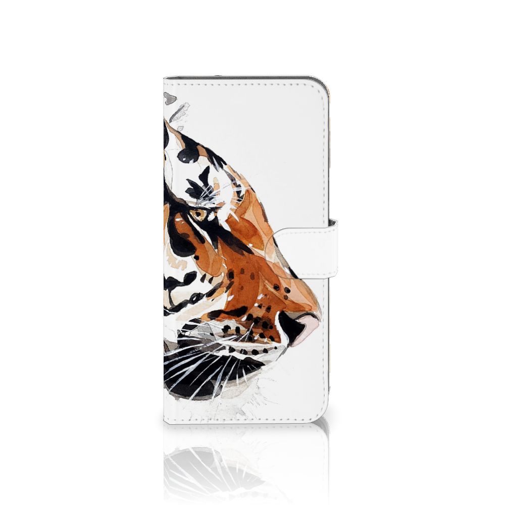 Hoesje Nokia C32 Watercolor Tiger design tijger voorkant