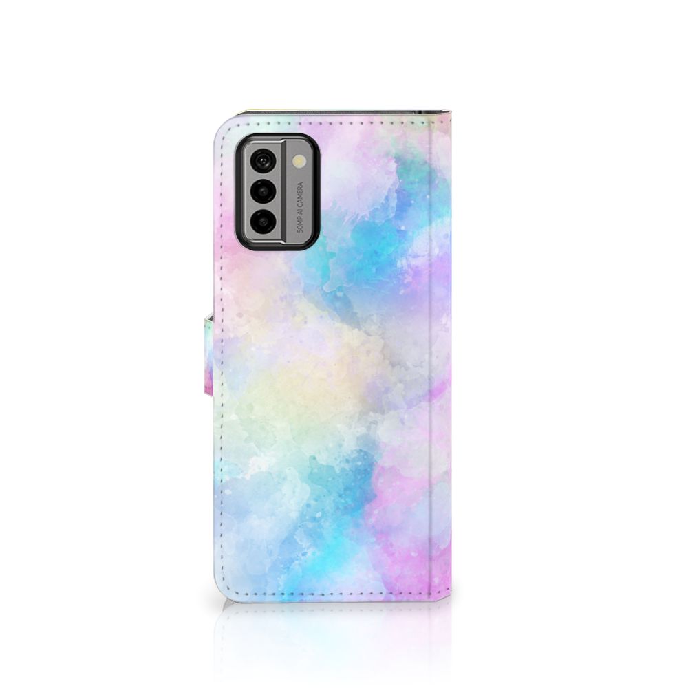 Hoesje Nokia G22 Watercolor Light pasjeshouder designname aanzicht