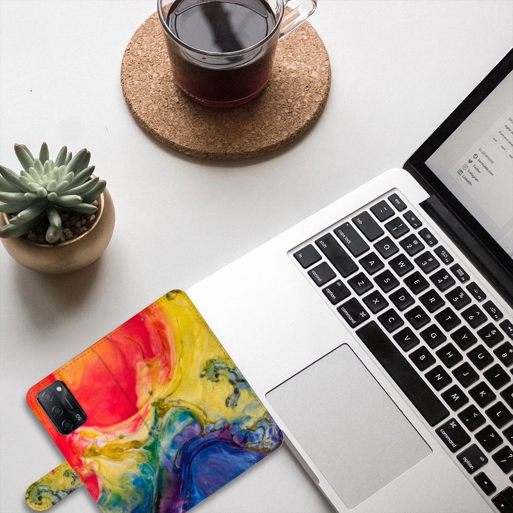 Hoesje OPPO A16/A16s/A54s Watercolor Dark
