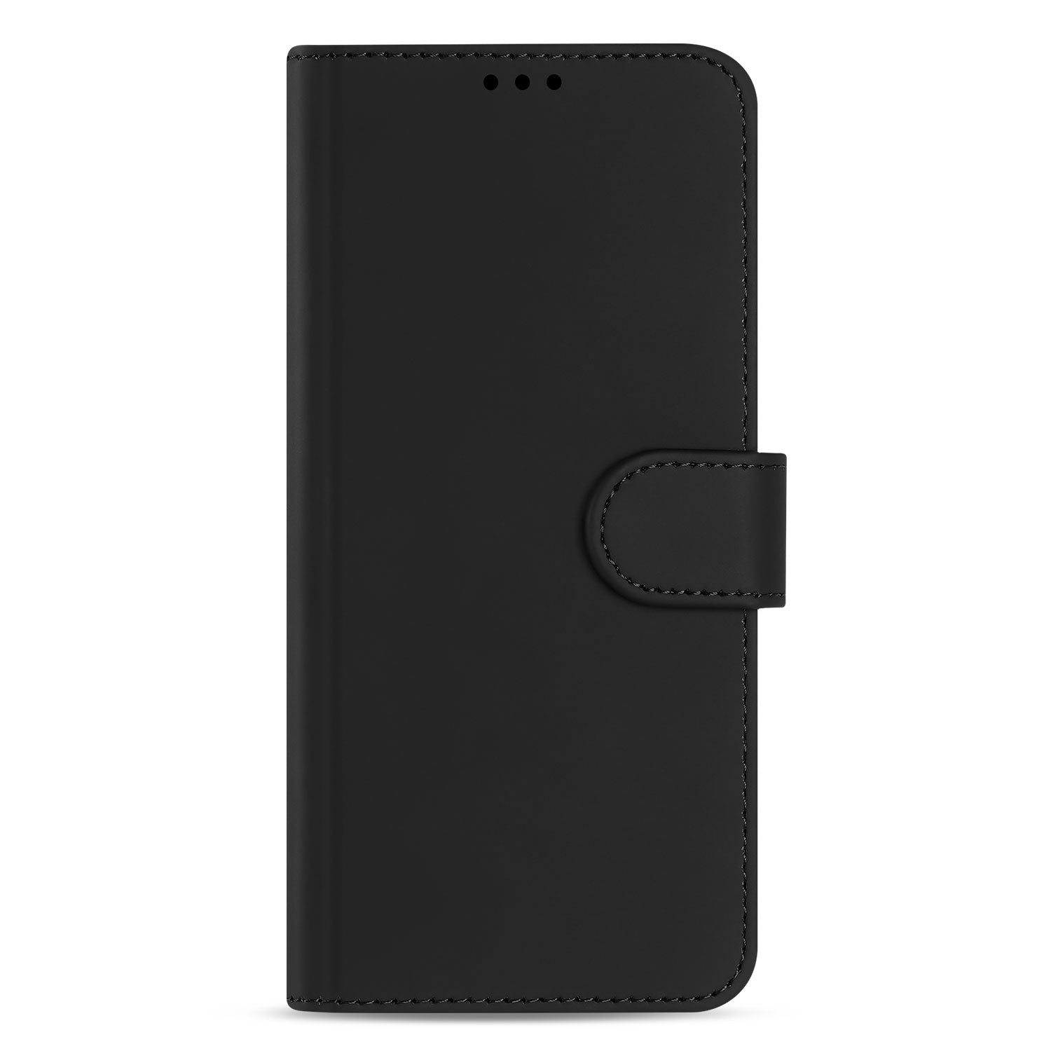 Hoesje OPPO A52 | A72 Flip Cover Zwart met Pasjeshouder bookcase zwart gesloten voorkant