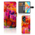 Hoesje OPPO A58 4G Tulips telefoonhoesje kleurrijk tulpen design aanzicht