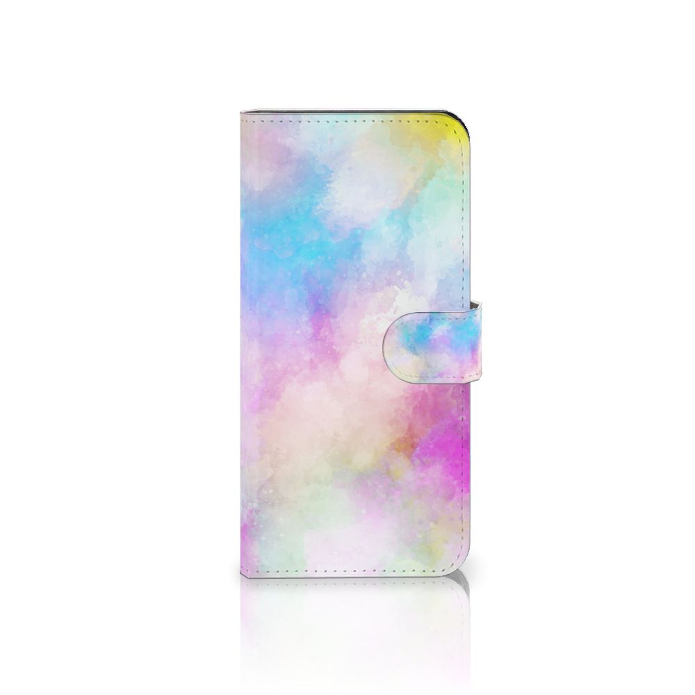 Hoesje OPPO A78 5G | A58 5G Watercolor Light met pastelkleuren en unieke watercolorprint.