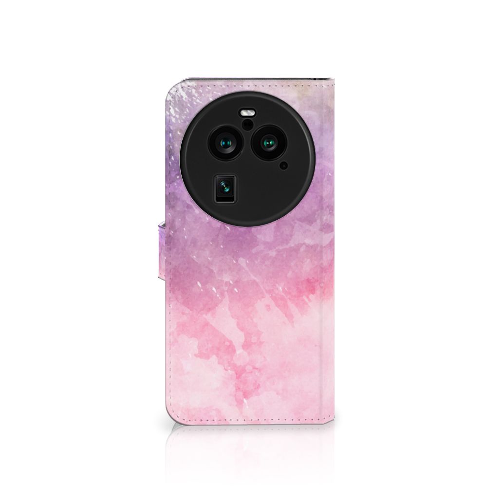 OPPO Find X6 Pro Hoesje Pink Purple Paint aanzicht
