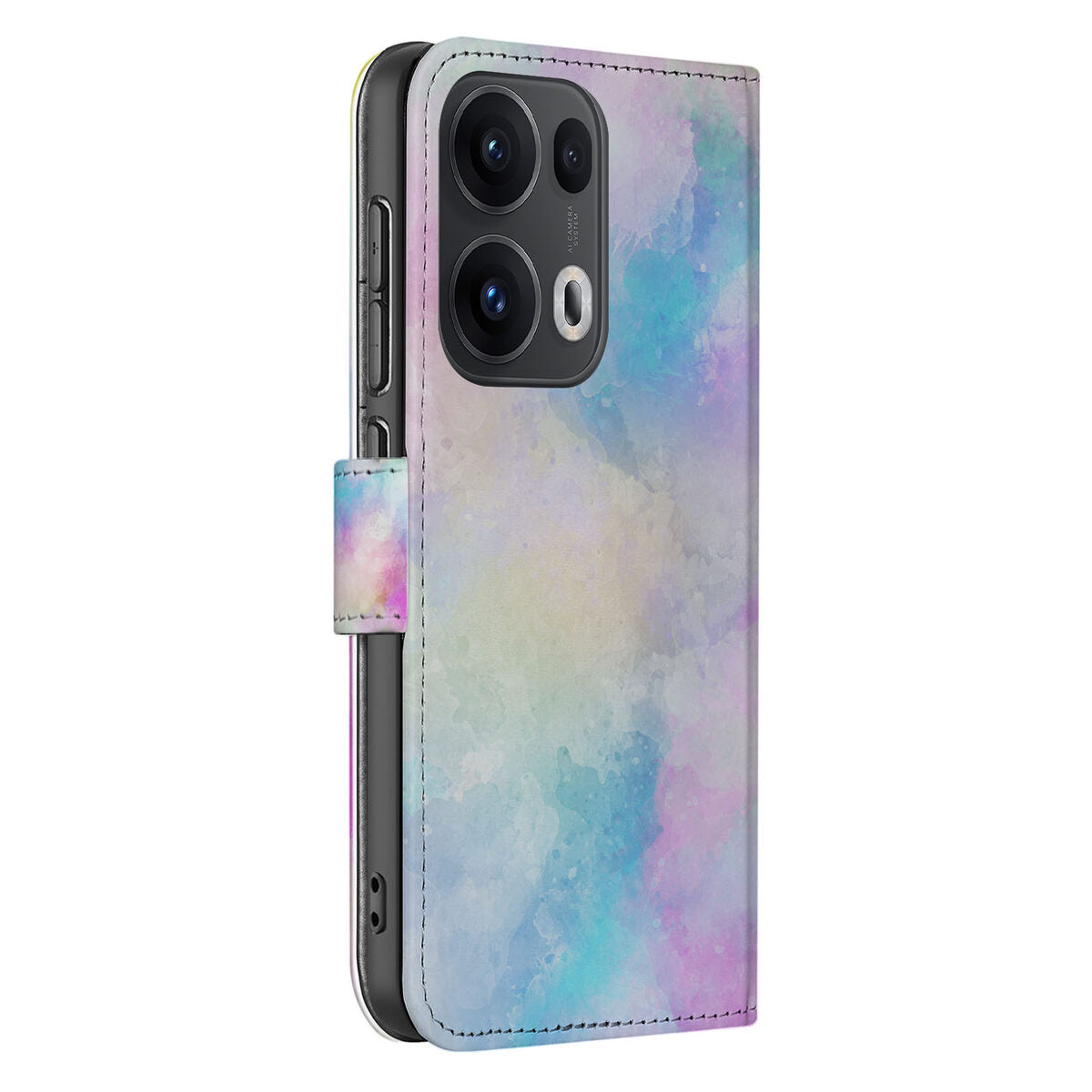 Hoesje OPPO Reno 13 Pro Watercolor Light zijaanzicht