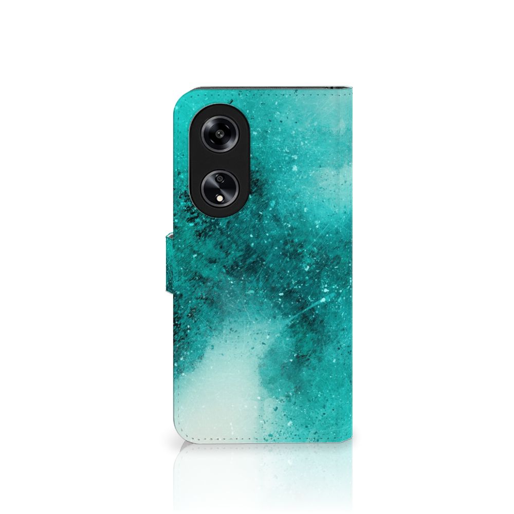 OPPO Reno8 T 5G Hoesje Painting Blue voorkant