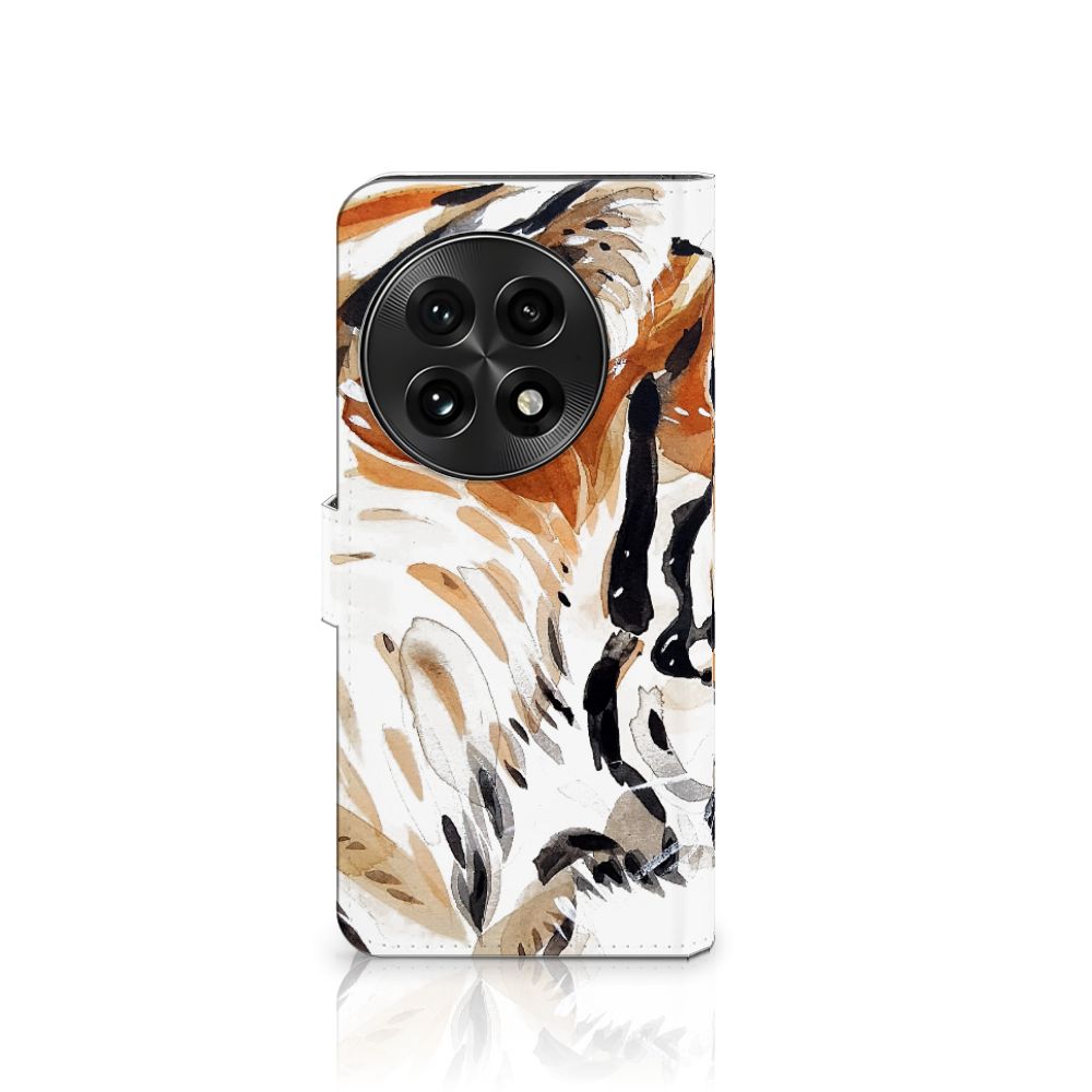 OnePlus 13 Hoesje Watercolor Tiger tijger voorkant