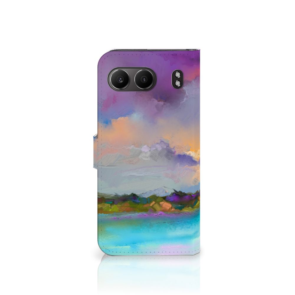 Hoesje OnePlus Nord 4 Boat telefoonhoesje abstracte kunstenaar kleurrijk ontwerp aanzicht