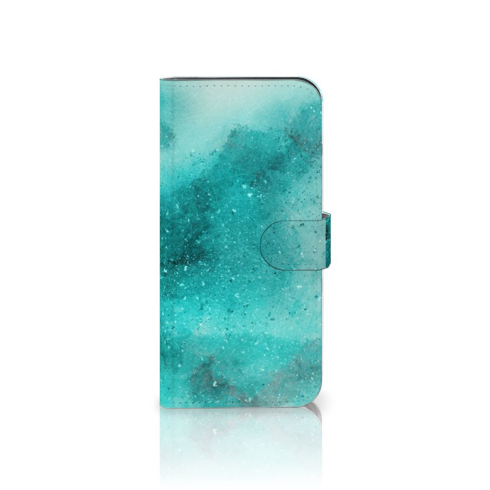 OnePlus Nord 4 Hoesje Painting Blue design blauw aanzicht