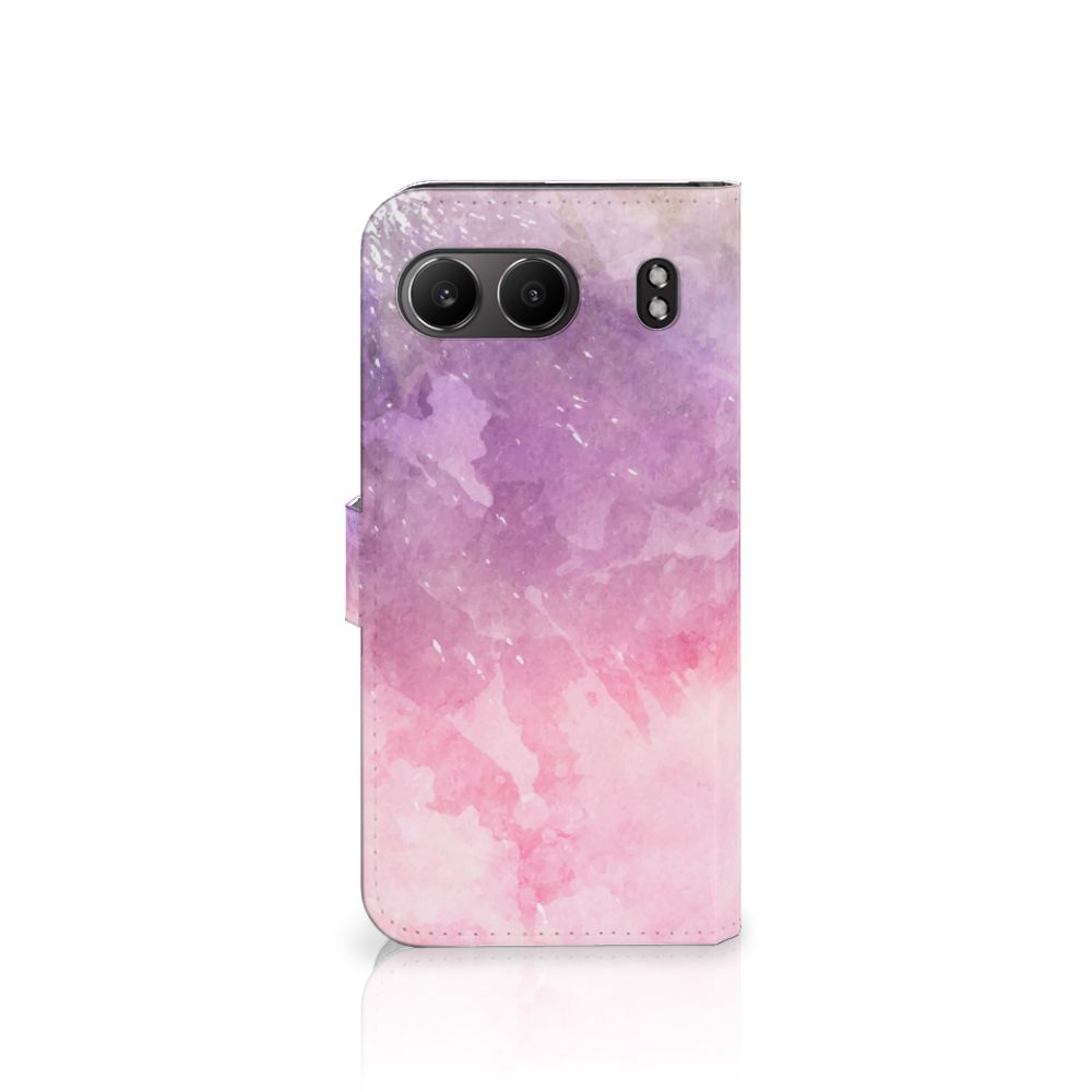 Hoesje OnePlus Nord 4 Pink Purple Paint bookcase roze paars schilderachtig