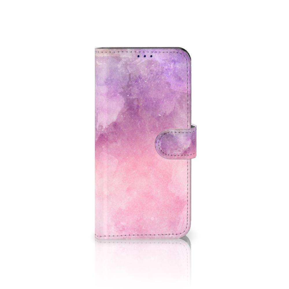 Hoesje OnePlus Nord CE 2 Pink Purple Paint bookcase model roze paarse verf voorkant