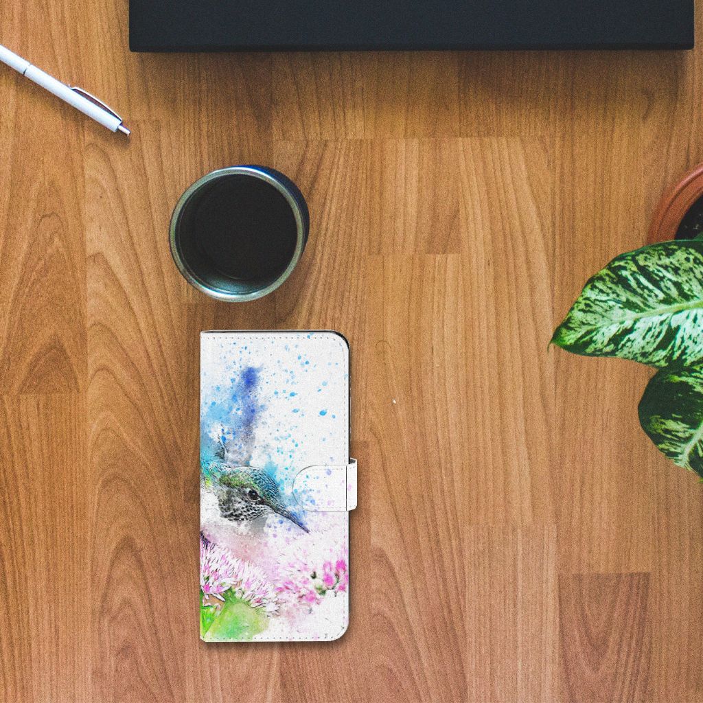Hoesje OnePlus Nord CE 3 Lite Vogel telefoonhoesje kolibrie bloem bovenaanzicht