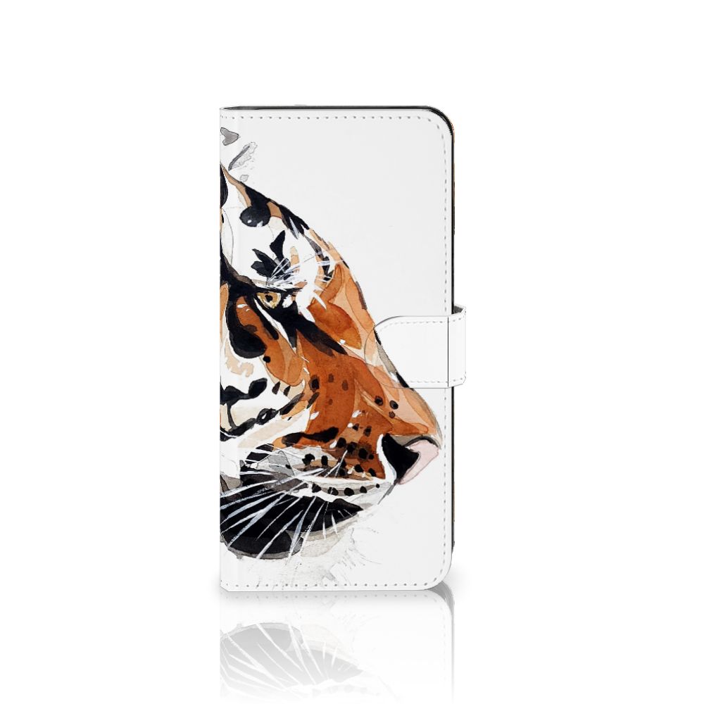 Hoesje OnePlus Nord CE 3 Lite Watercolor Tiger, met abstract tijgerdesign voor stijl, bescherming en gebruiksgemak.