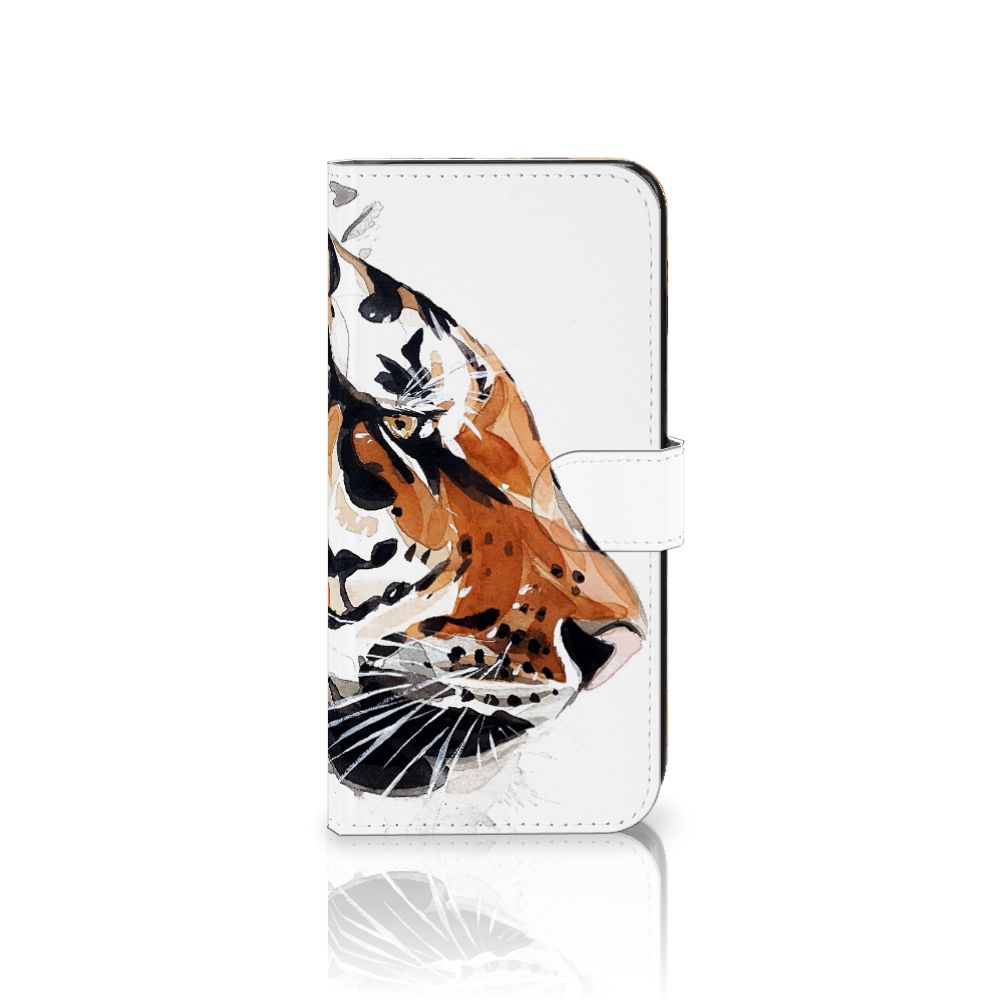 Hoesje OnePlus Nord CE 3 Watercolor Tiger design tijger aanzicht