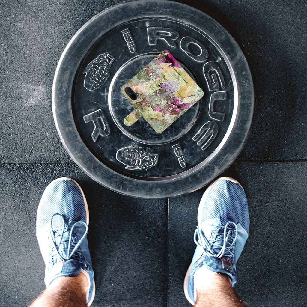 Hoesje OnePlus Nord CE 5G Letter Painting sportieve schoenen gewichten gym