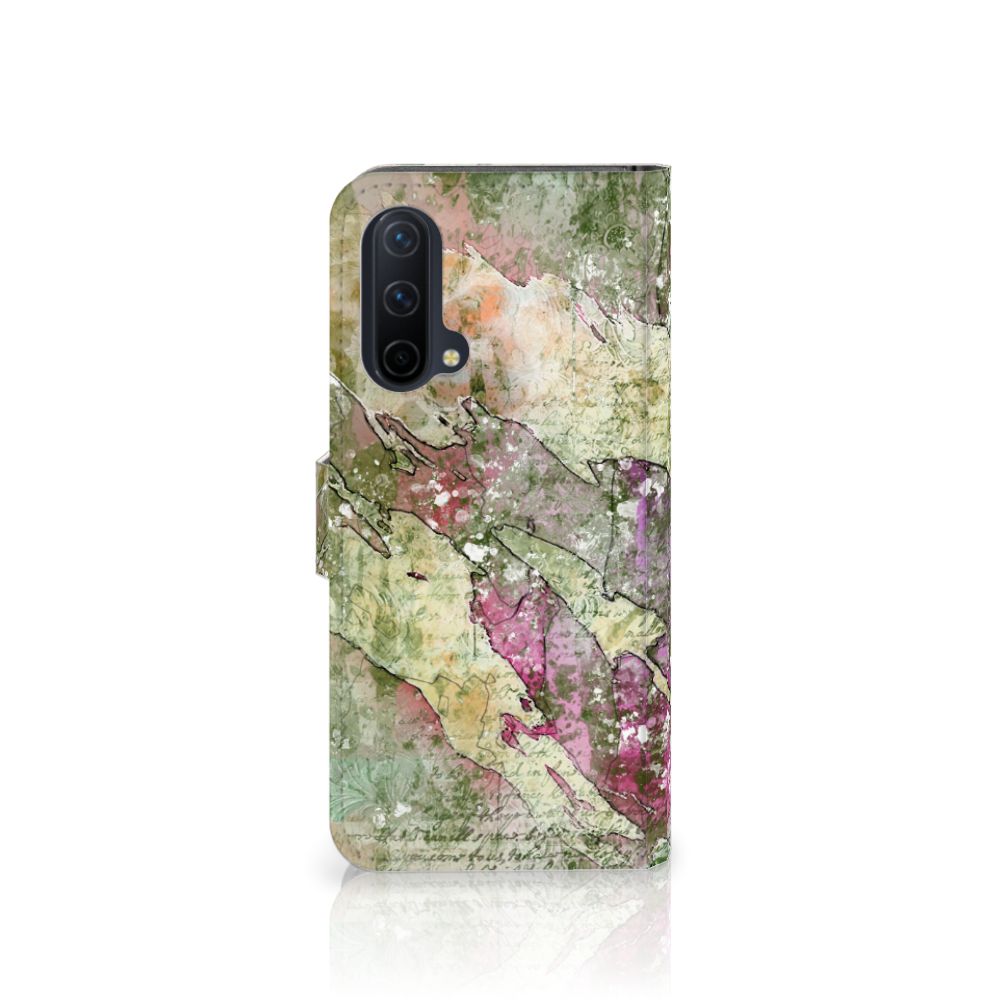 Hoesje OnePlus Nord CE 5G Letter Painting achterkant