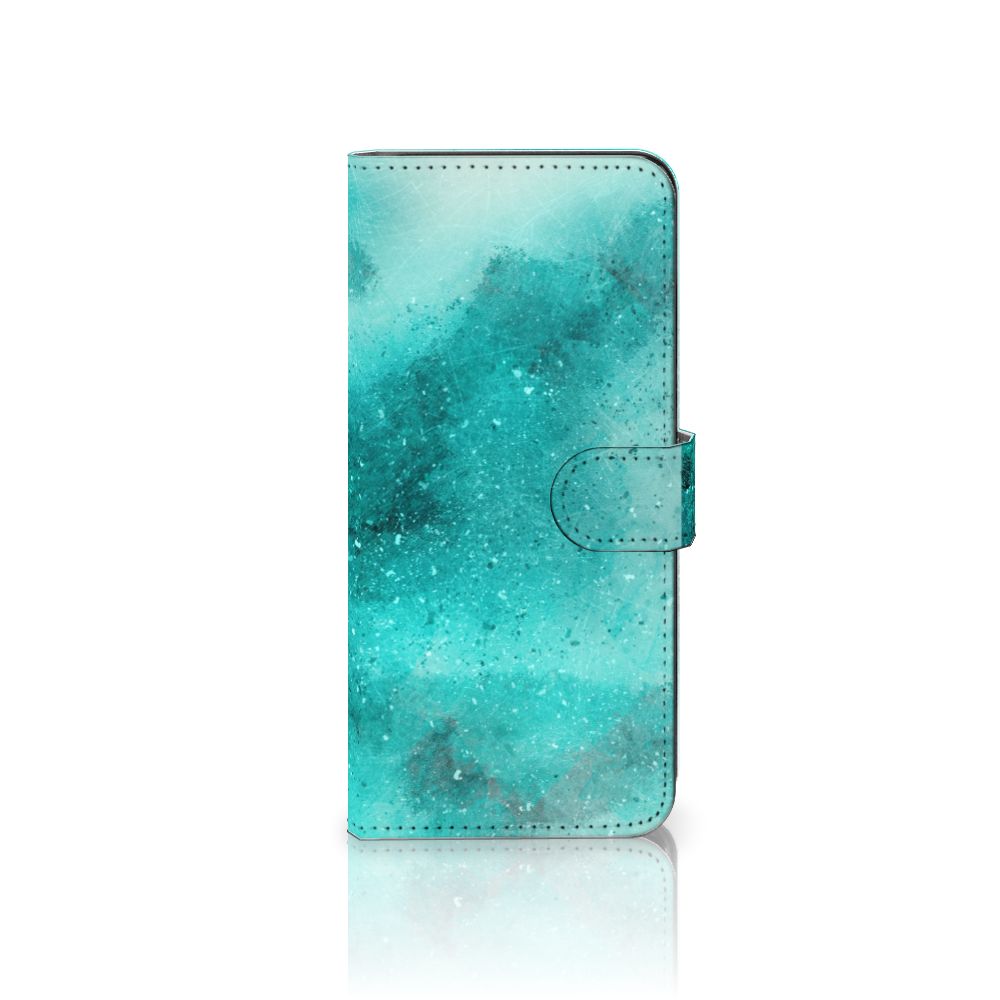 Samsung Galaxy A14 4G Hoesje Painting Blue voorkant