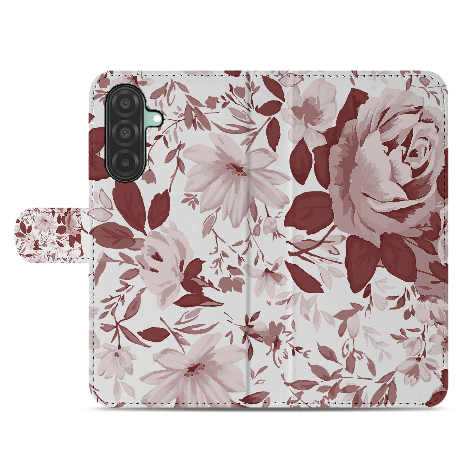 Hoesje Samsung Galaxy A17 Watercolor Flowers bloemenprint achterkant