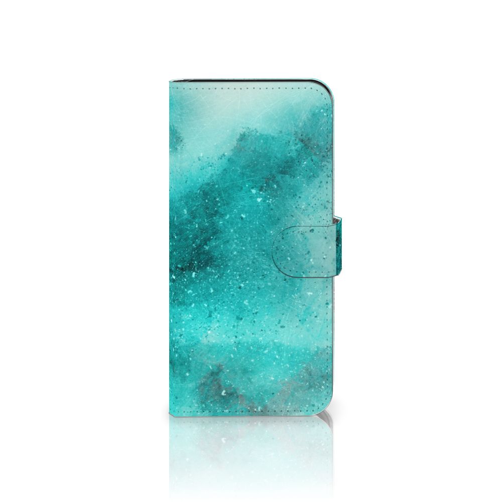 Samsung Galaxy A36 Hoesje Painting Blue voorkant met blauw palet design
