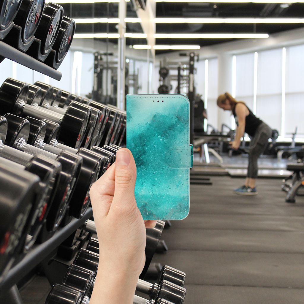 Hoesje Samsung Galaxy A40 Painting Blue