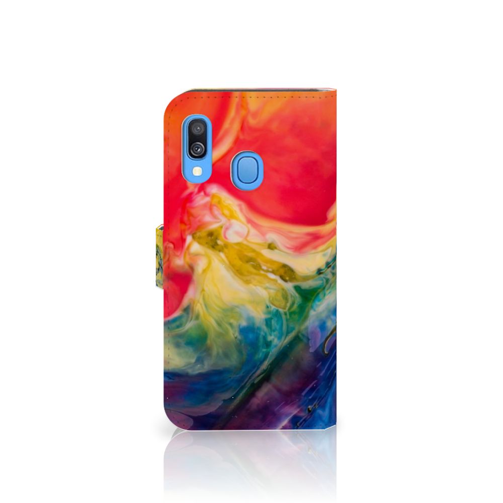 Hoesje Samsung Galaxy A40 Watercolor Dark