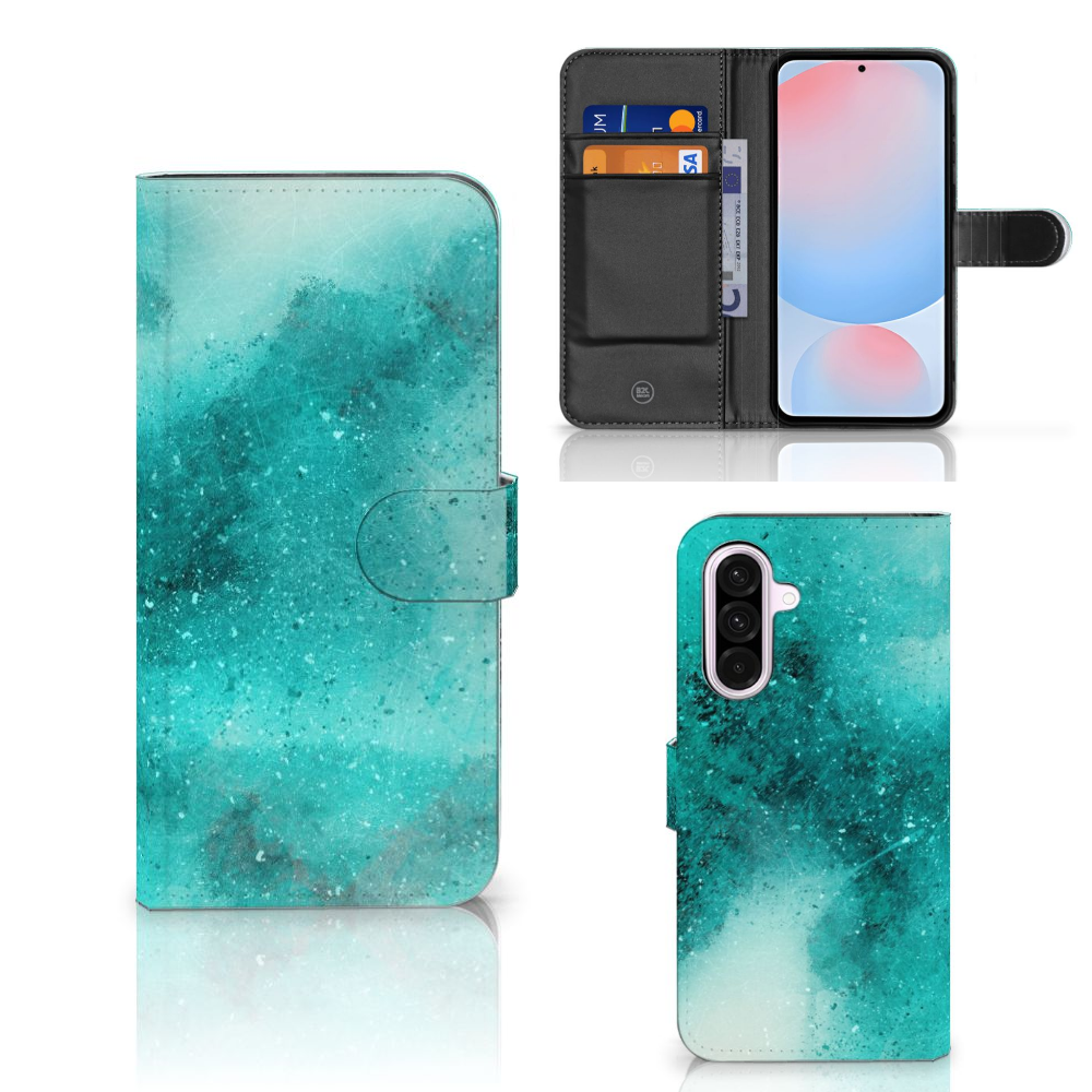 Samsung Galaxy A56 Hoesje Painting Blue producttype designnaam aanzicht