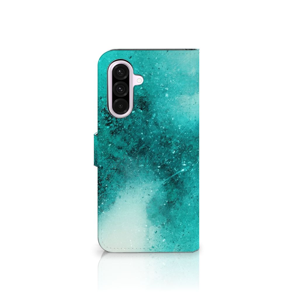 Samsung Galaxy A56 Hoesje Painting Blue voorkant design blauw