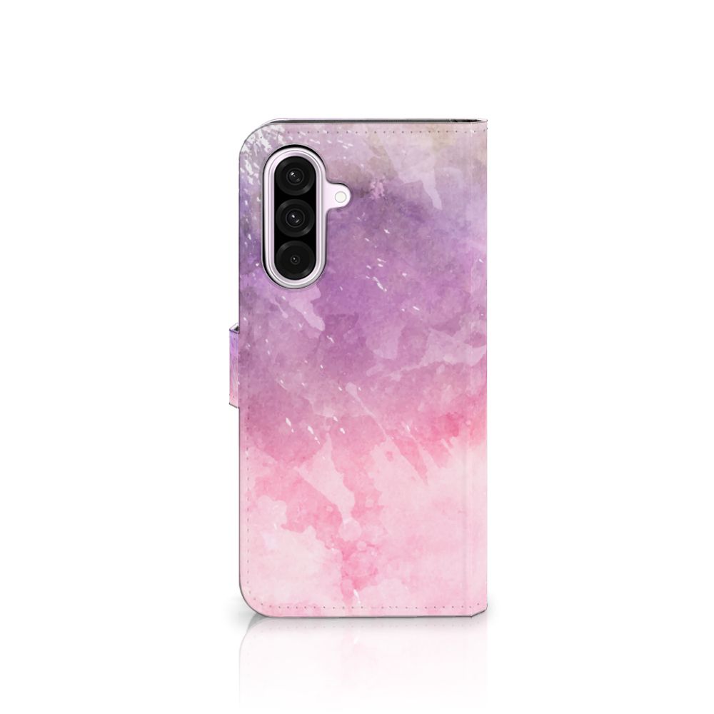 Samsung Galaxy A56 hoesje Pink Purple Paint design vooraanzicht