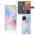 Hoesje Samsung Galaxy M53 Watercolor Light met kleurrijk pastel ontwerp en pasjeshouder.