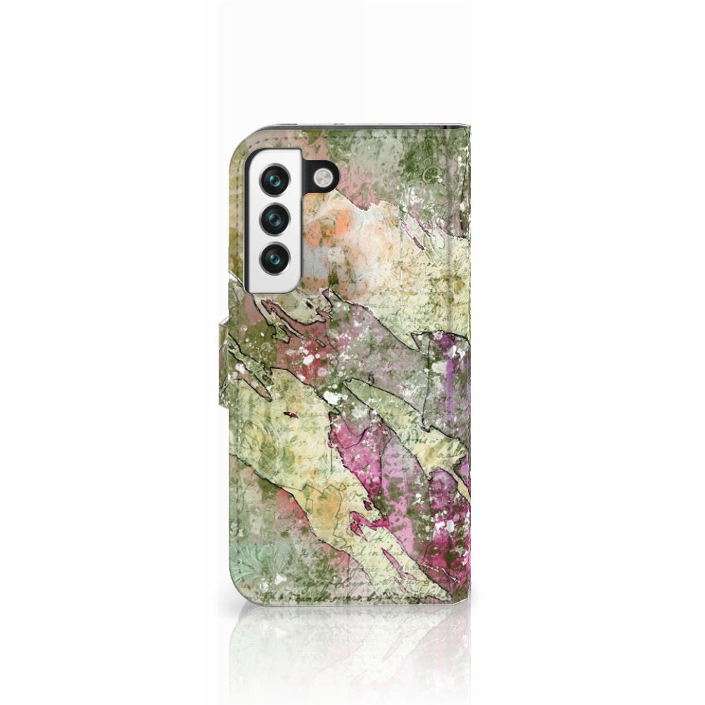 Samsung Galaxy S22 Hoesje Letter Painting achteraanzicht