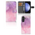Samsung Galaxy S23 FE hoesje Pink Purple Paint bookcase aanzicht