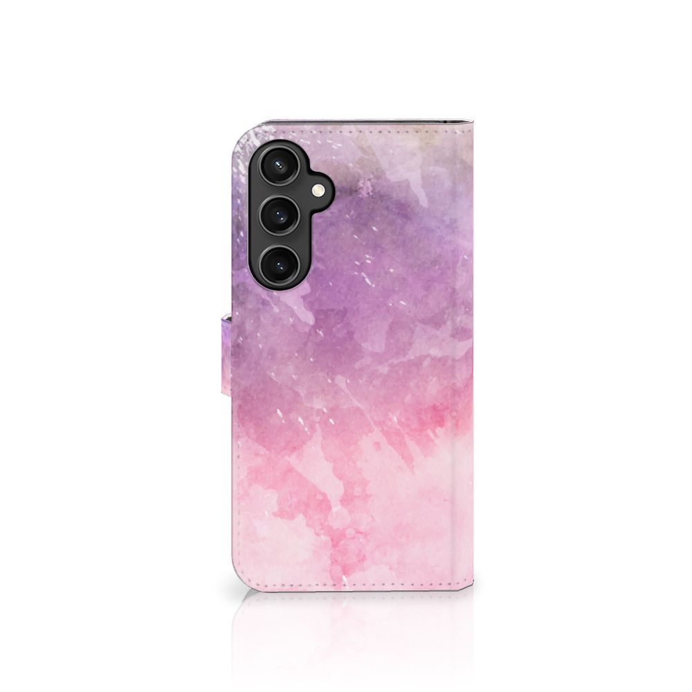 Samsung Galaxy S23 FE hoesje Pink Purple Paint zijaanzicht