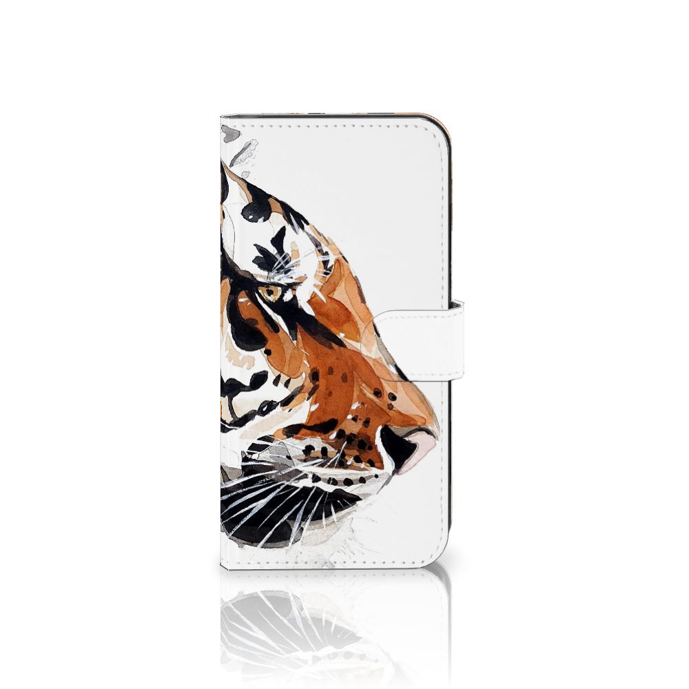 Hoesje Samsung Galaxy S23 FE Watercolor Tiger tijger schilderij voorkant