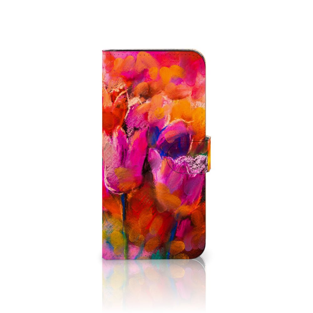Hoesje Samsung Galaxy S24 FE Tulips telefoonhoesje tulpen kleurig aanzicht