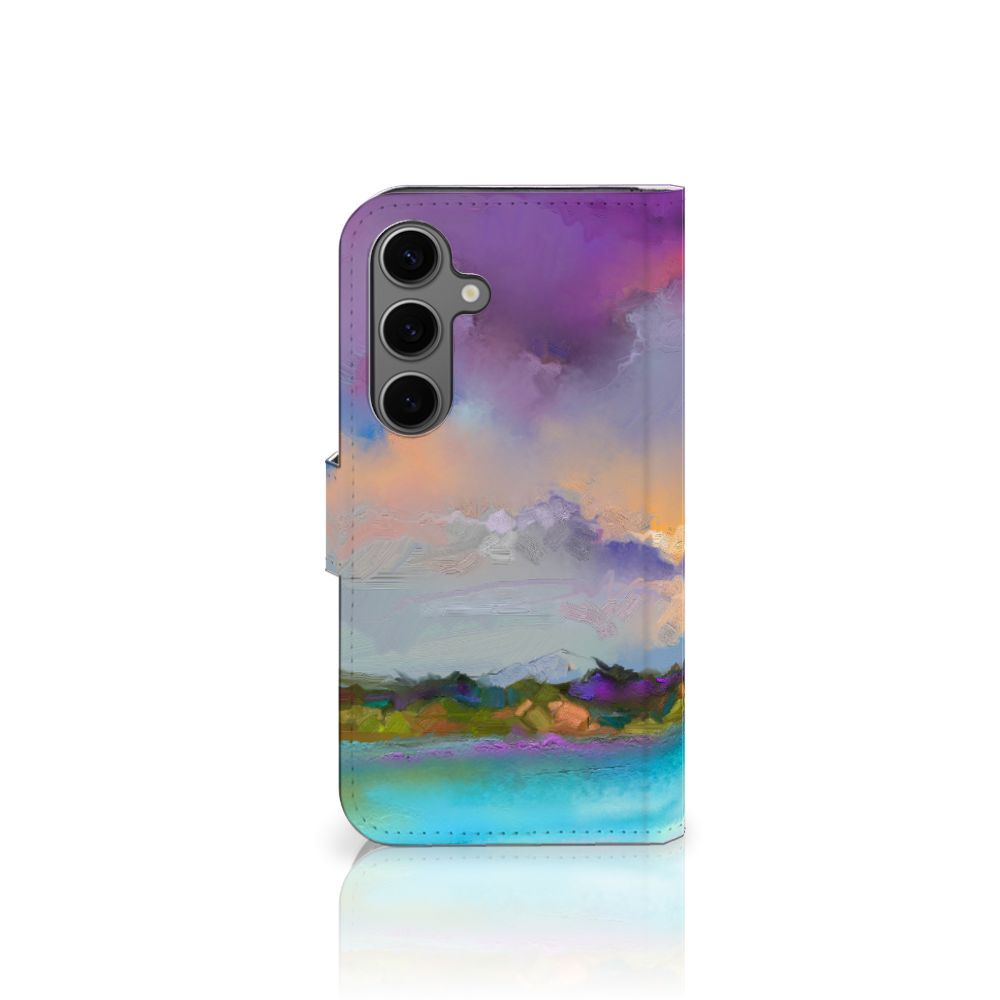 Hoesje Samsung Galaxy S25 Boat kunstzinnig abstract design aanzicht