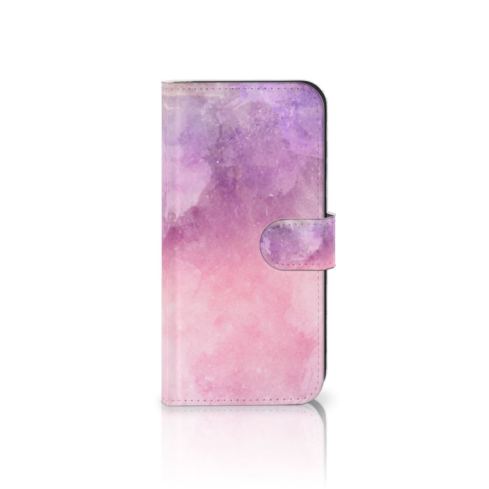 Hoesje Samsung Galaxy S25 Plus Pink Purple Paint bookcase roze paarse mooie voorkant