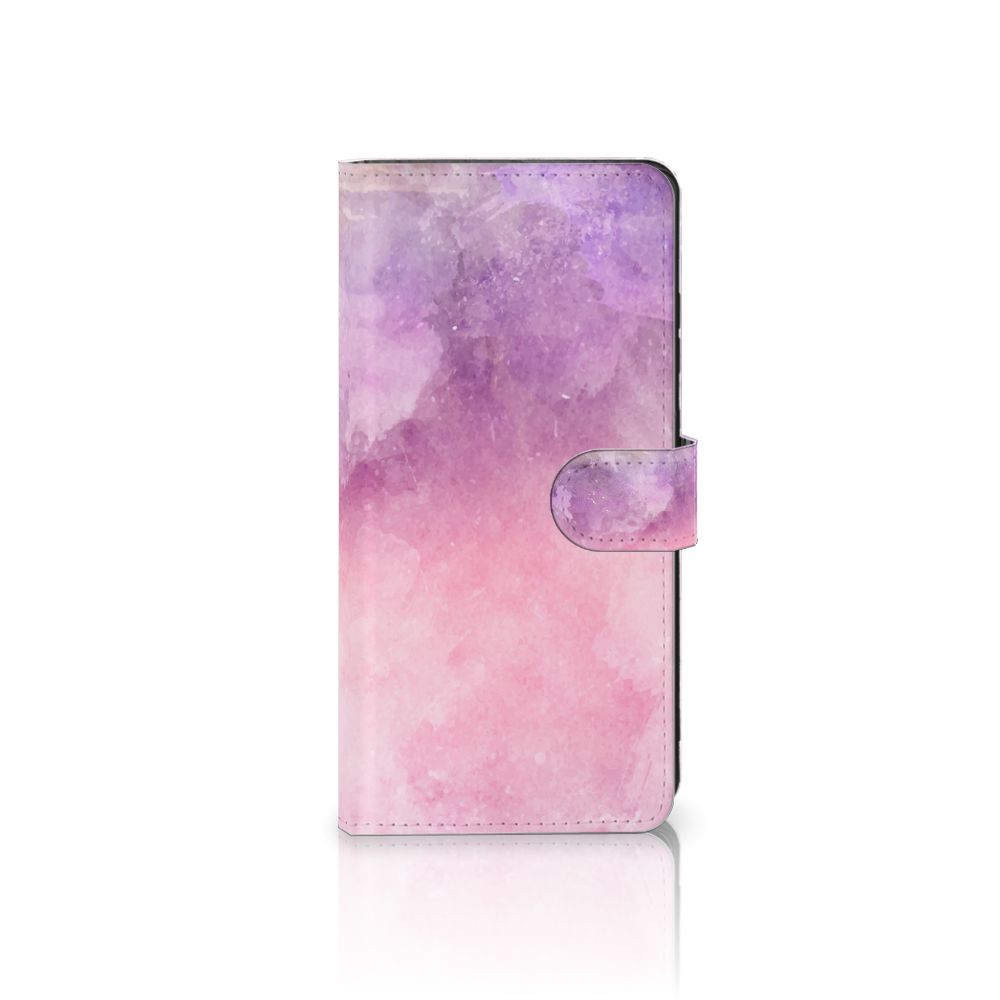 Hoesje Samsung Galaxy S25 Ultra Pink Purple Paint bookcase roze paarse schilderachtige vooraanzicht