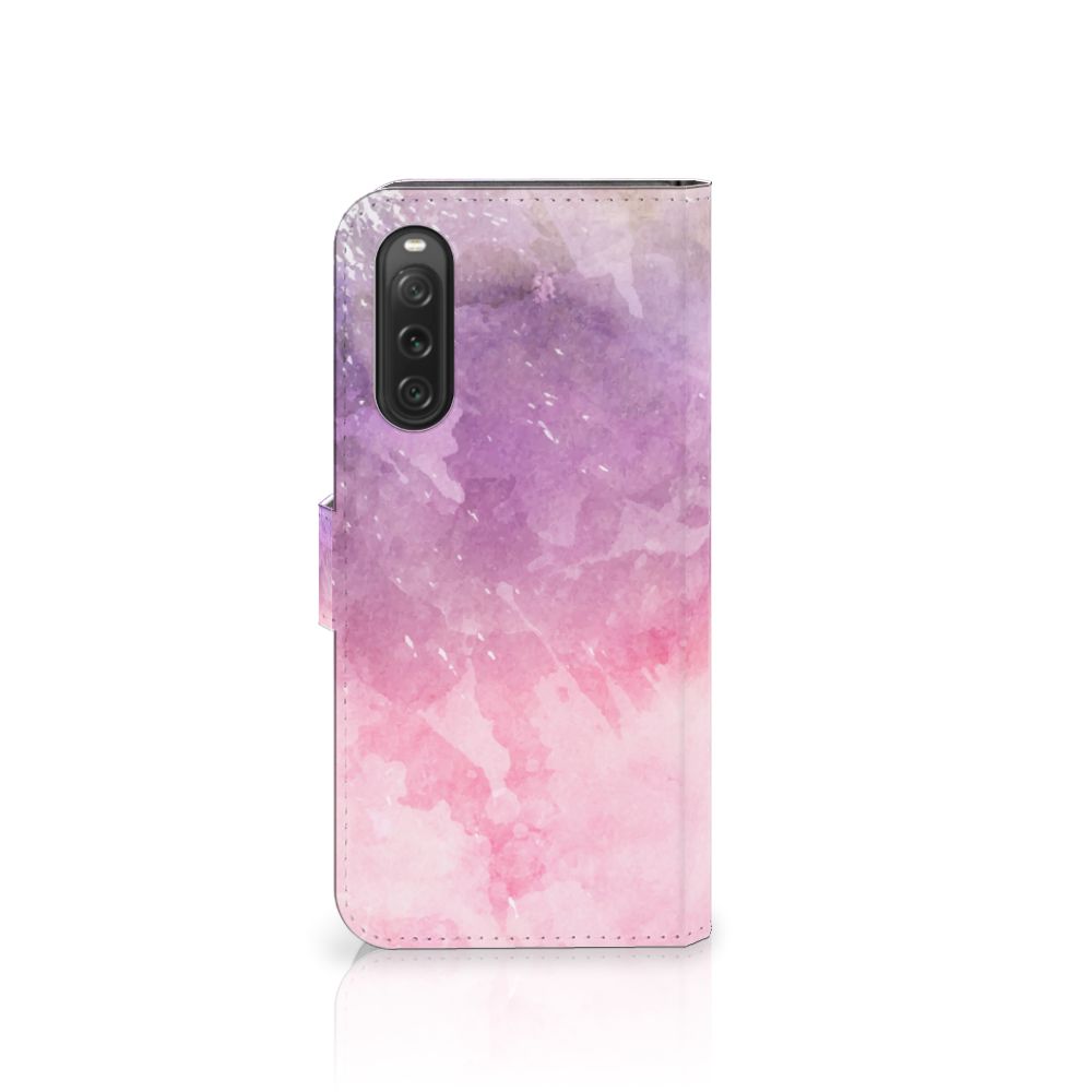 Sony Xperia 10 V hoesje Pink Purple Paint aanzicht