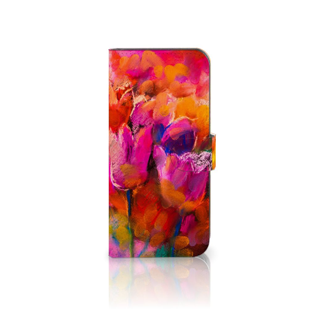 Hoesje Sony Xperia 10 V Tulips telefoon hoesje kleurrijk design tulpen aanzicht
