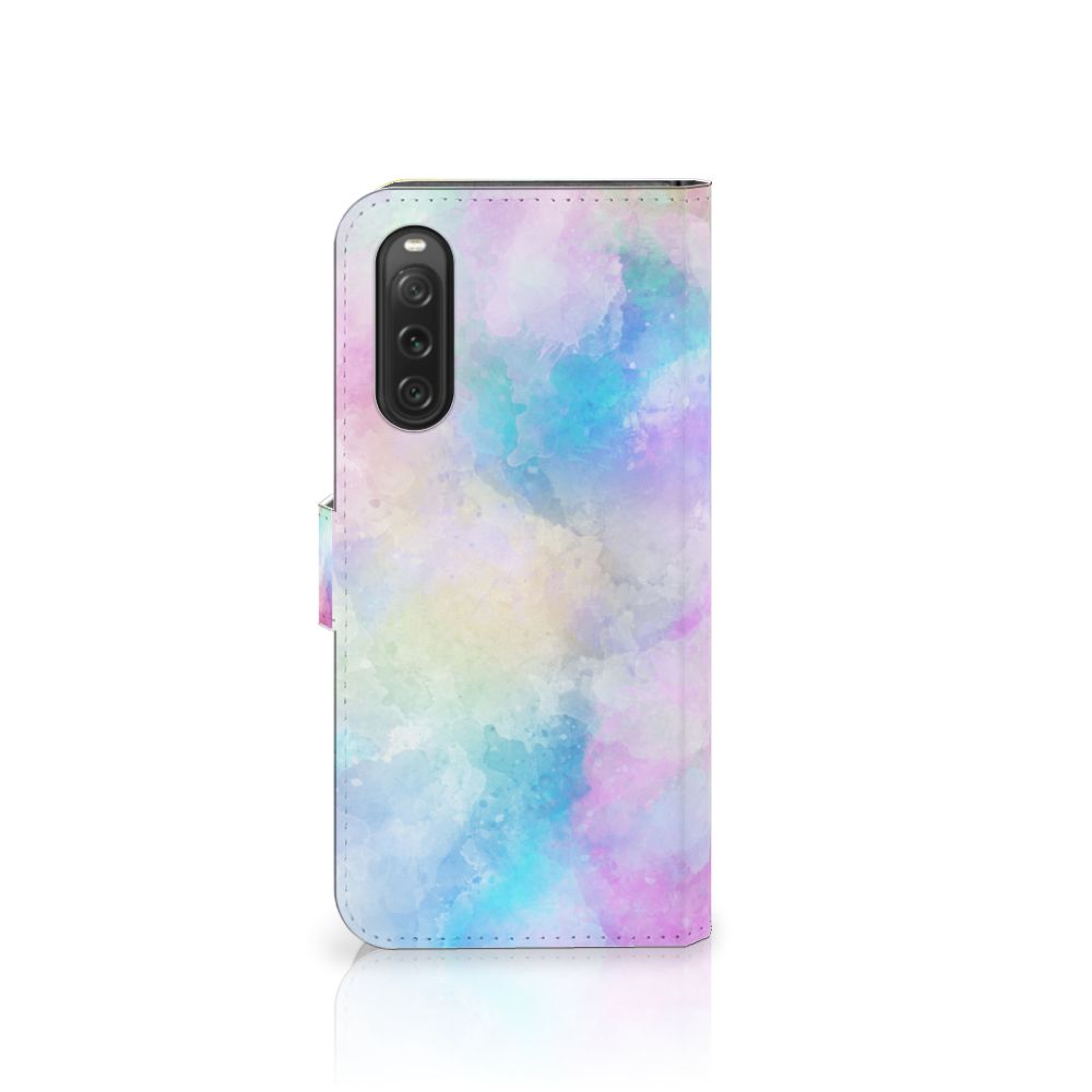 Hoesje Sony Xperia 10 V Watercolor Light met pastelkleuren en unieke watercolor uitstraling.