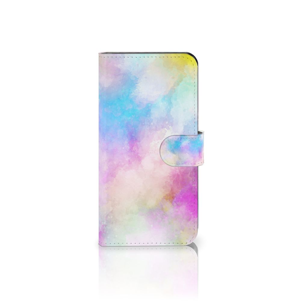 Hoesje Xiaomi 13 Watercolor Light met een kleurrijk pastel ontwerp en pasjeshouder.