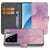 Xiaomi 15 hoesje Pink Purple Paint book case vooraanzicht