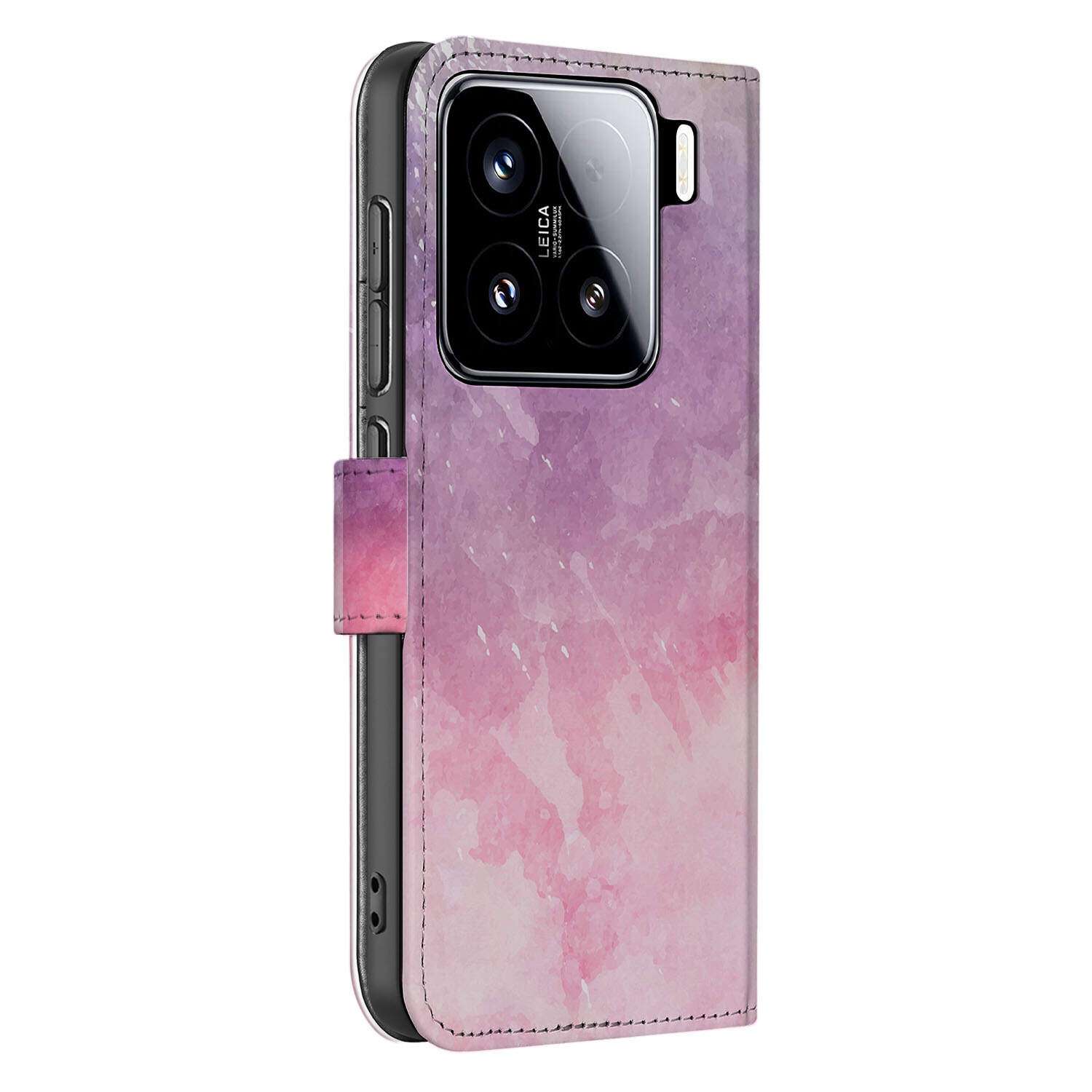 Xiaomi 15 hoesje Pink Purple Paint aanzicht