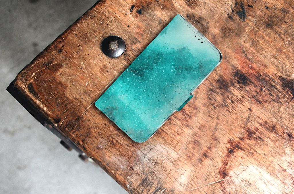 Hoesje Xiaomi Mi A2 Lite Painting Blue ontwerp blauw aanzicht