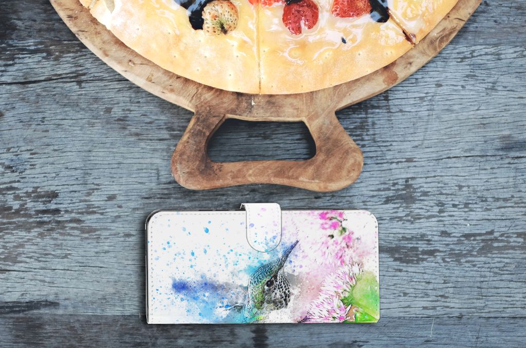 Hoesje Xiaomi Poco F5 Pro Vogel met kleurrijke kolibrie en bloemdesign, perfect als cadeau! 🌺