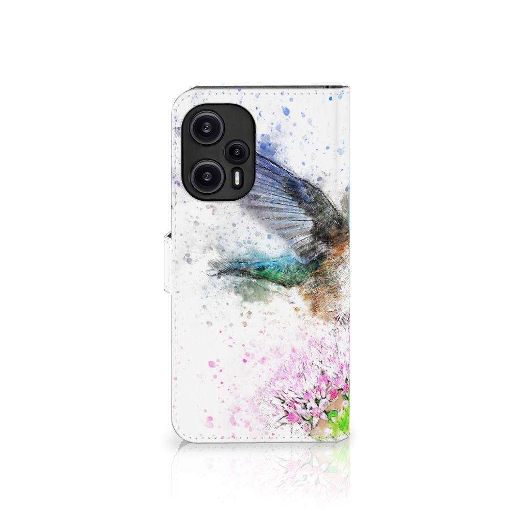 Hoesje Xiaomi Poco F5 Vogel designnaam kolibrie aanzicht
