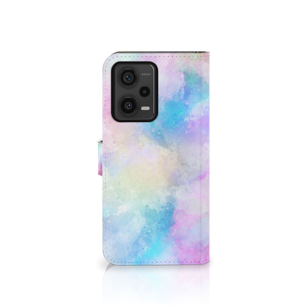 Hoesje Xiaomi Redmi Note 12 Pro Plus Watercolor Light in pastelkleuren met een unieke watercolor uitstraling.