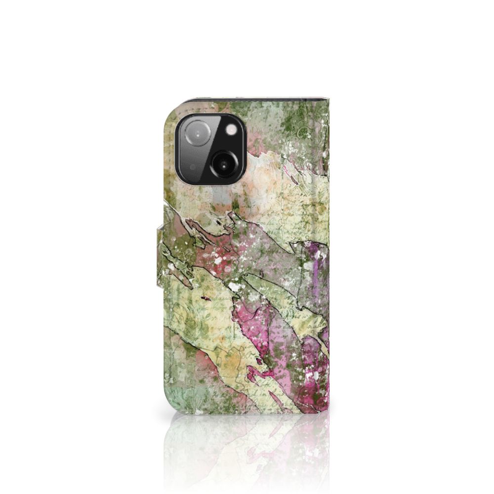 B2C Telecom Hoesje iPhone 13 Mini Letter Painting design aanzicht