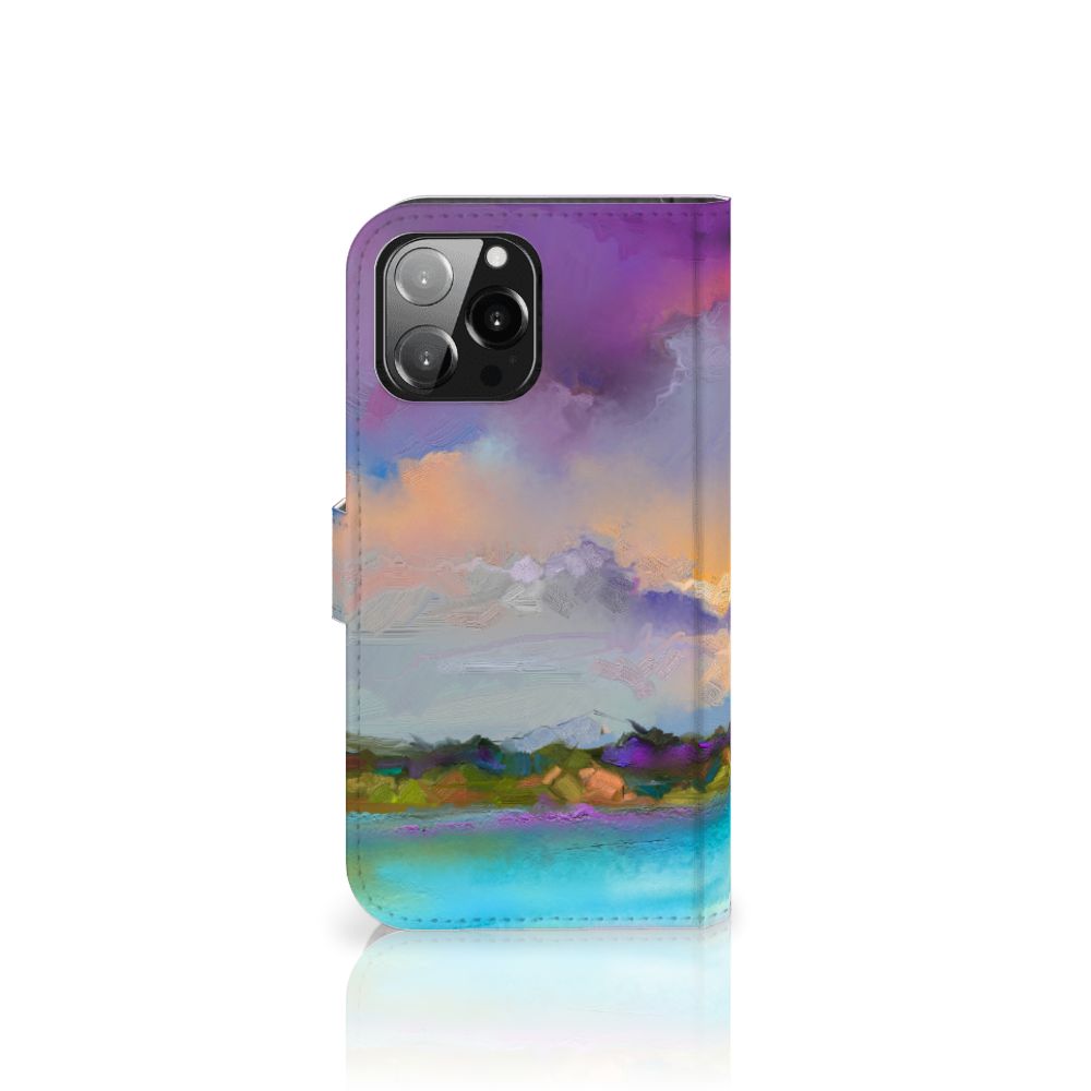 Hoesje iPhone 13 Pro Max Boat kunstzinnig design abstract uitzicht
