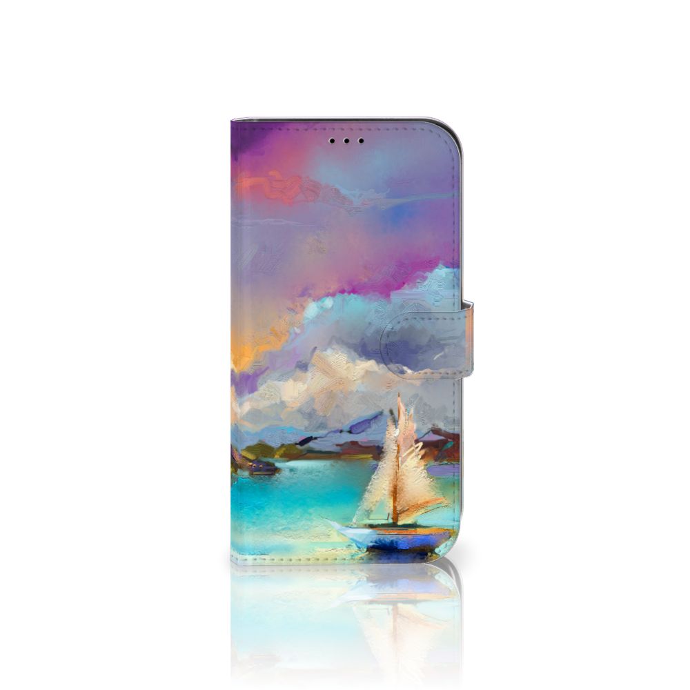 Hoesje iPhone 13 Pro Max Boat designnaam abstracte boot kleurrijk